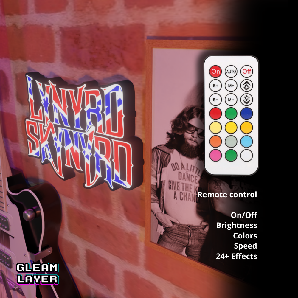Vintage Rock Era LED Accent for Music & Man Cave Rooms
