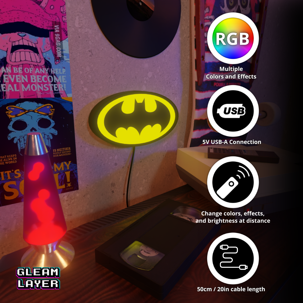 Batman Dark Knight Era RGB Atmosphere Display for Entertainment Rooms