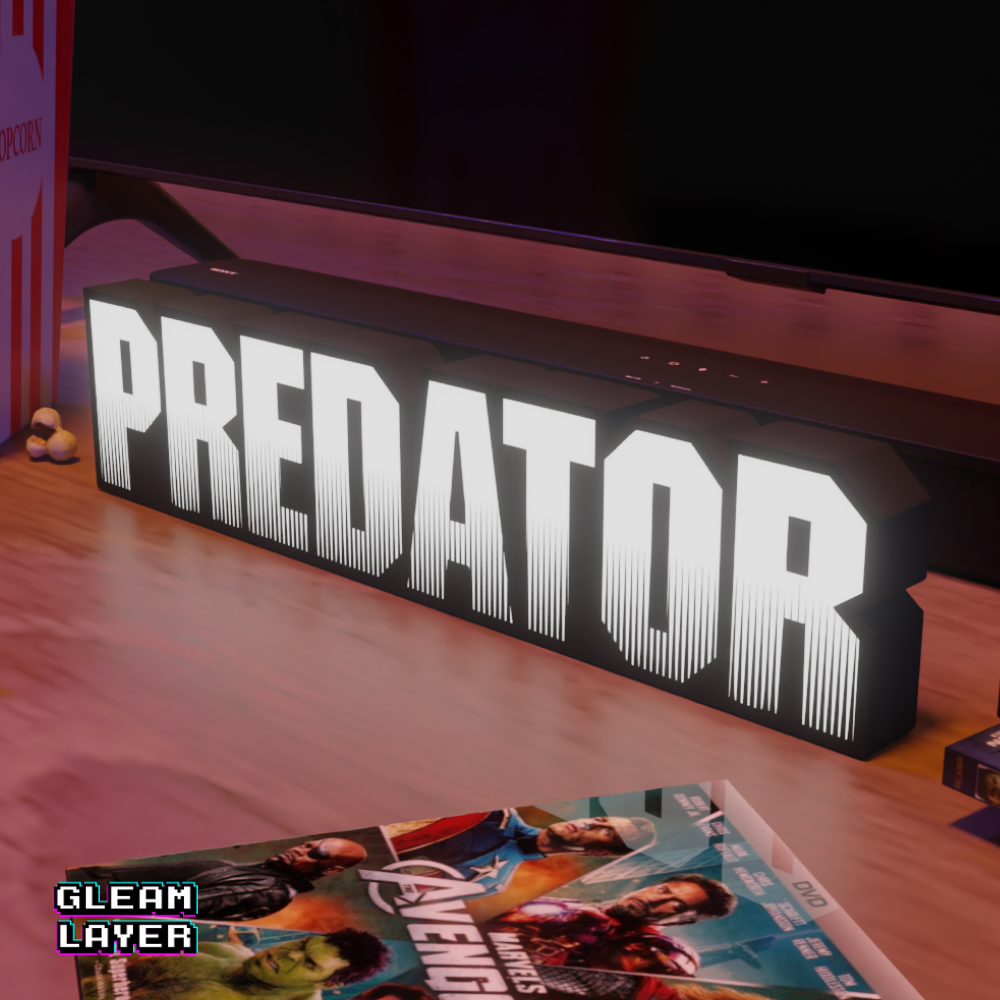 Predator Neon LED Light Sign for Movie Fans & Collectors