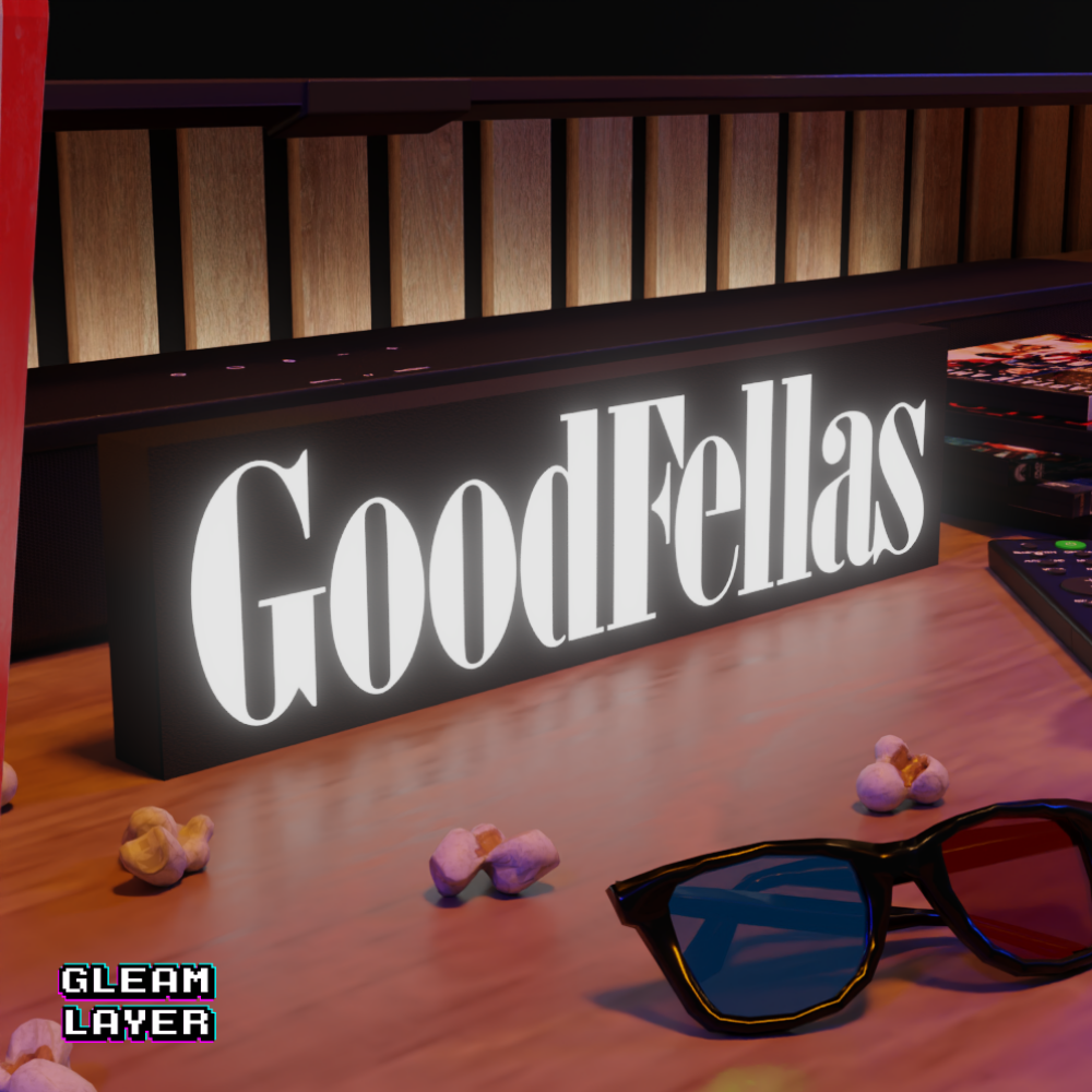 Goodfellas LED Lightbox for Collector & Cinema Spaces