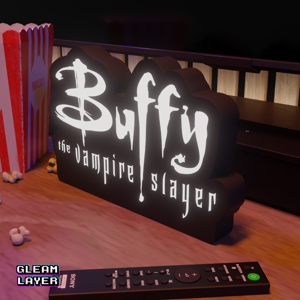 Buffy the Vampire Slayer Sunnydale Neon Style Wall Accent for Gaming Setups