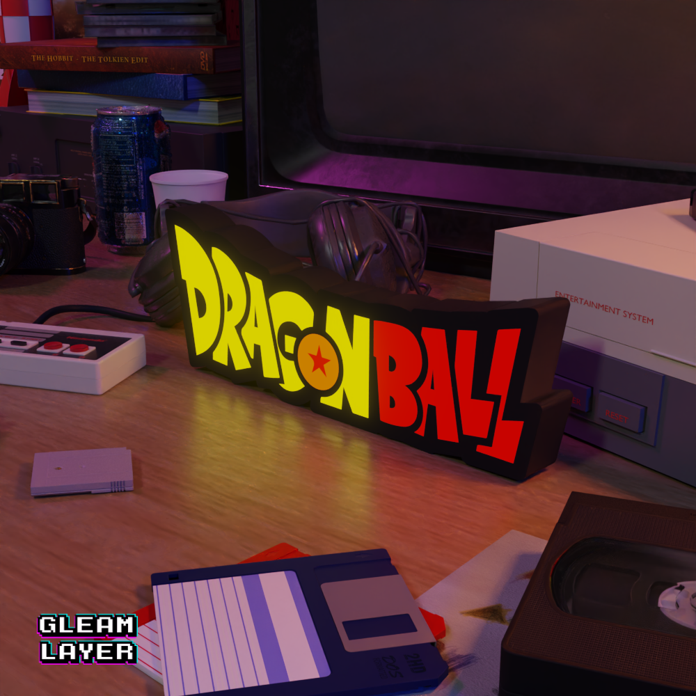 Dragon Ball Neon Style Wall Accent for Gaming Setups