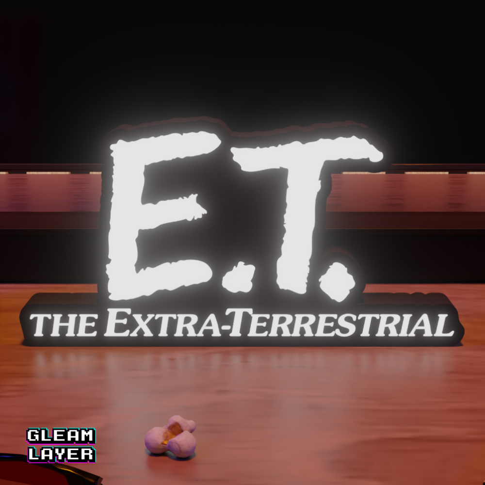 E.T. the Extra-Terrestrial Movie Sci-Fi RGB Glow Decor for Family Film Rooms