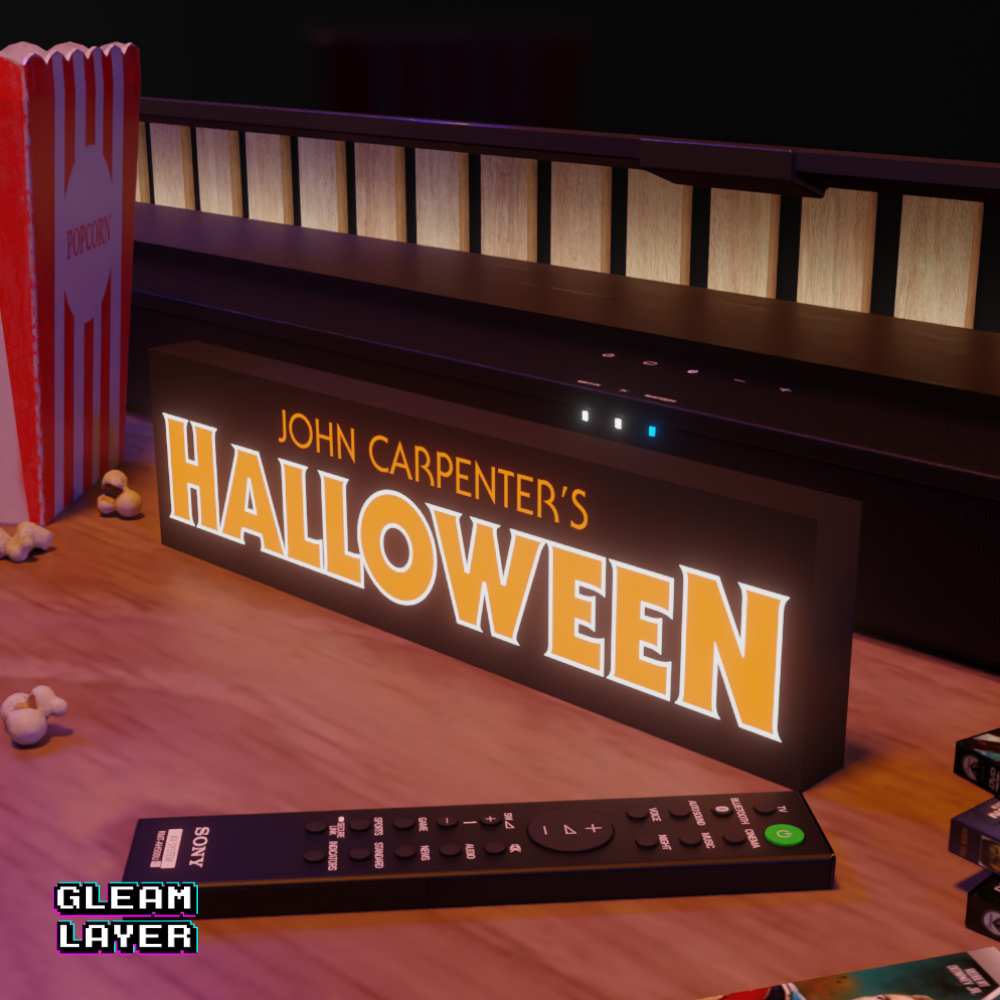 John Carpenter’s Halloween Michael Myers Neon Style Wall Accent for Gamer Setups