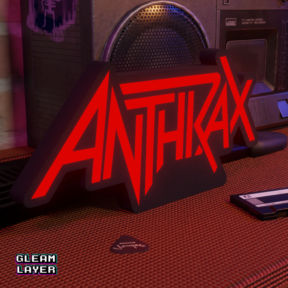 Anthrax LED Lightbox RGB Neon Wall Sign for Fans