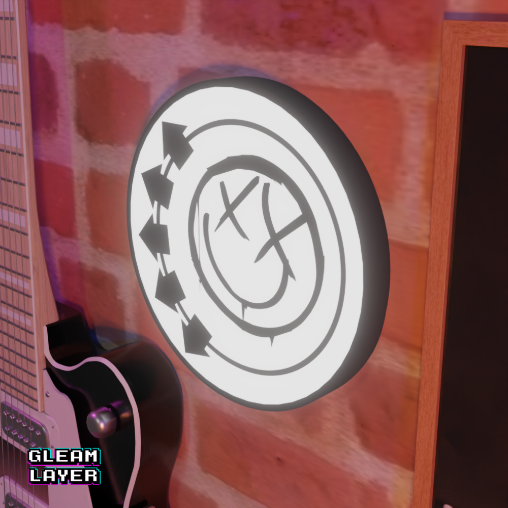 Blink 182 Smiley Skate Punk Neon Style Wall Light for Collector Decor