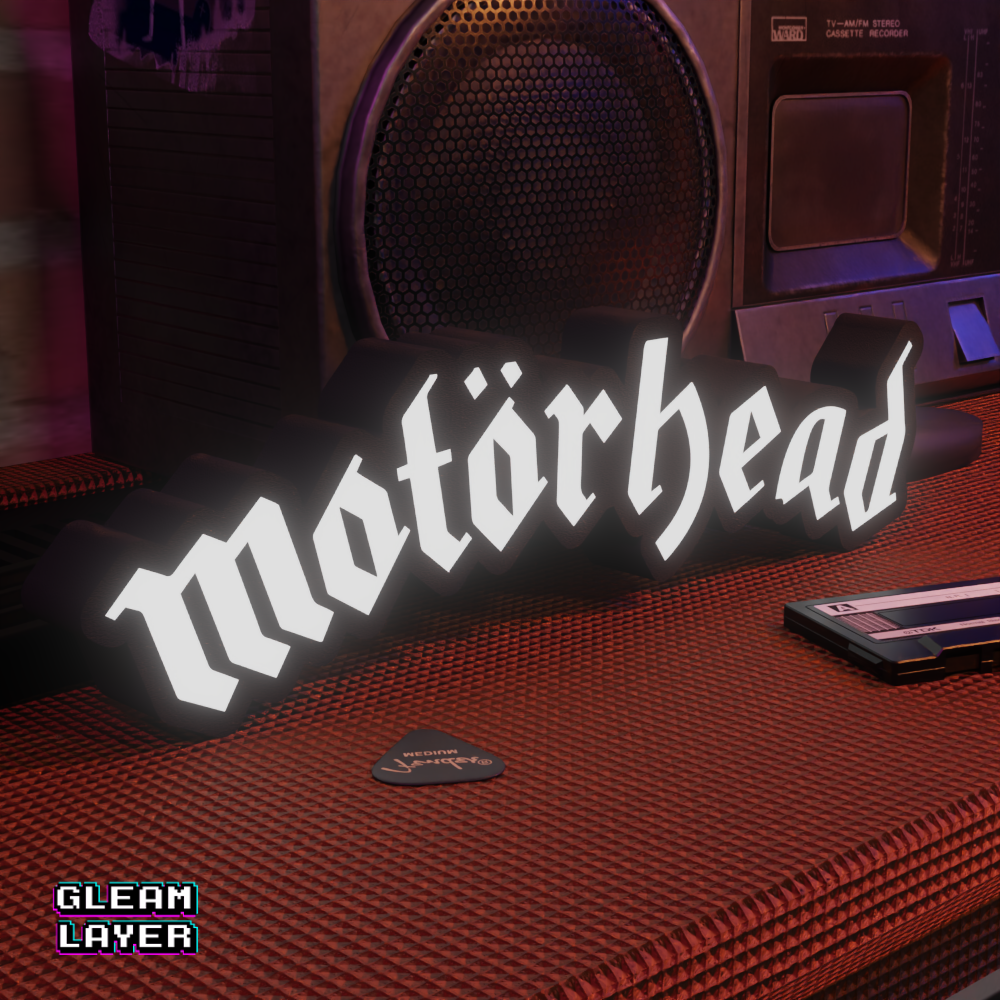 Motörhead Inspired LED Lightbox for Vinyl & Collector Spaces