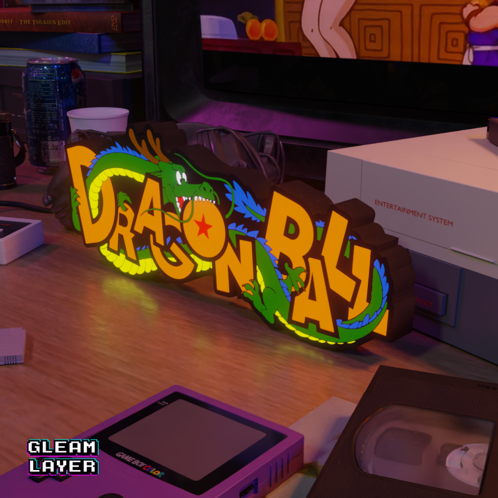 Dragon Ball Shenron Dragon Neon Style Wall Accent for Gamer Setups