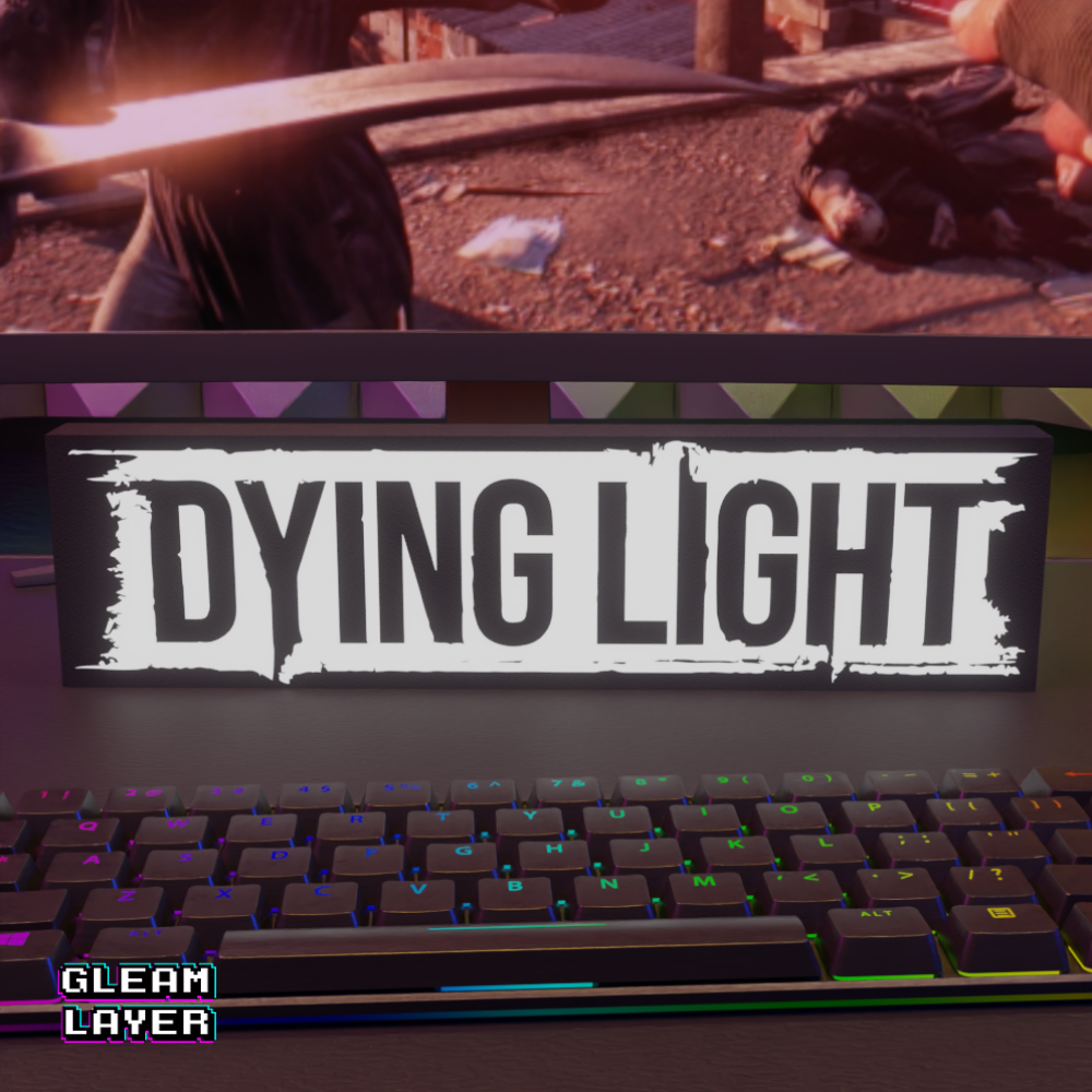 Dying Light Zombie Survival RGB Glow Decor for Gaming Rooms