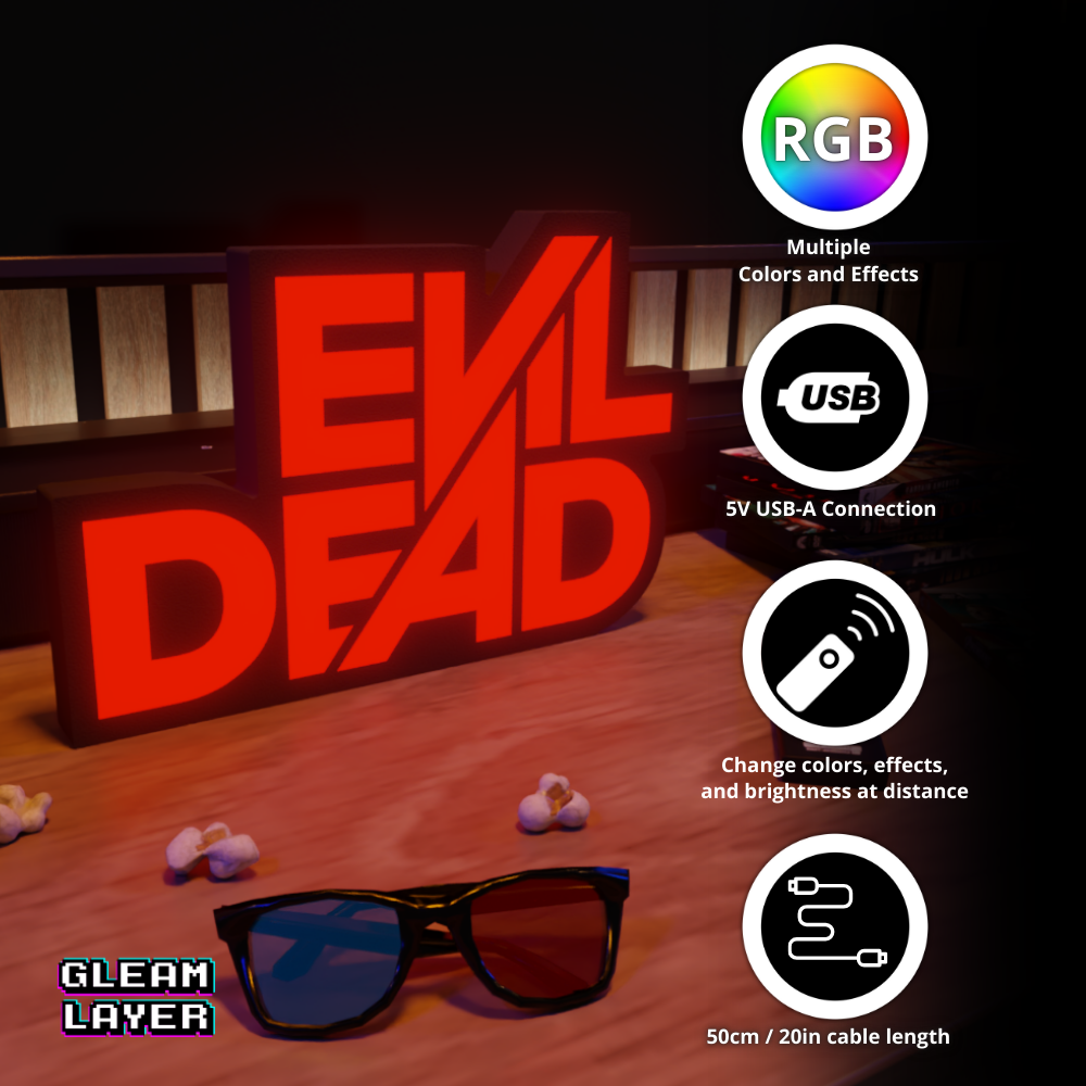 Evil Dead Cabin in the Woods RGB Atmosphere Display for Entertainment Rooms
