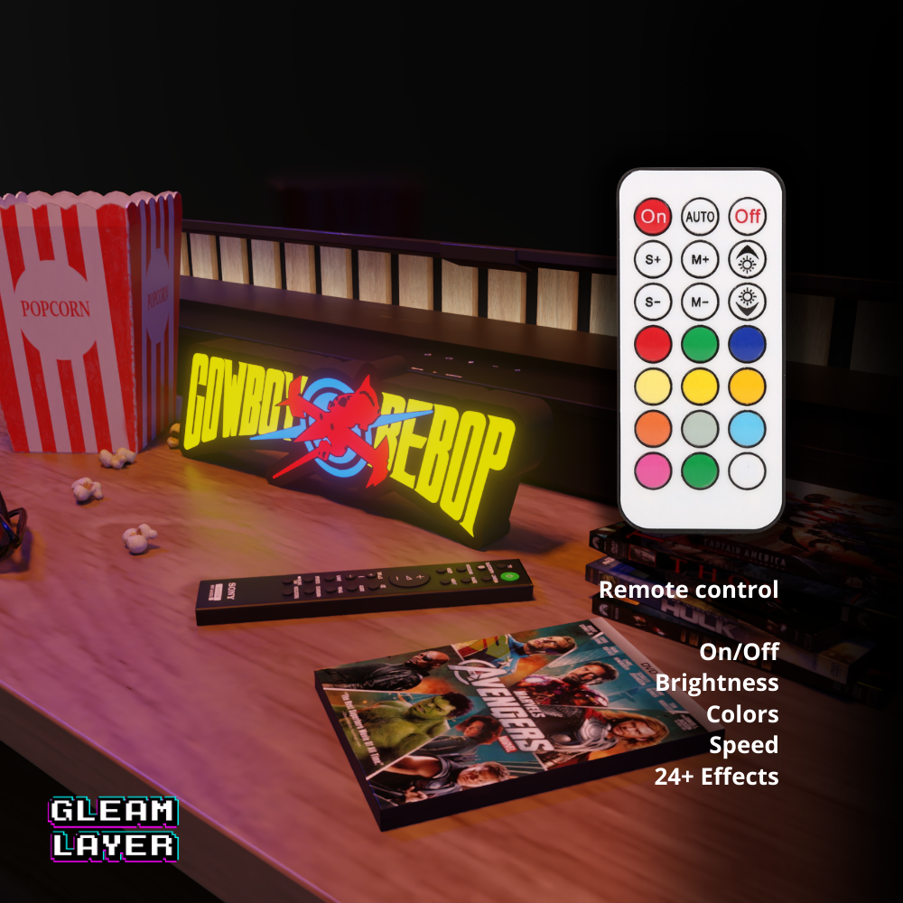 Cowboy Bebop Iconic Anime Series LED Decor for Chill Spaces