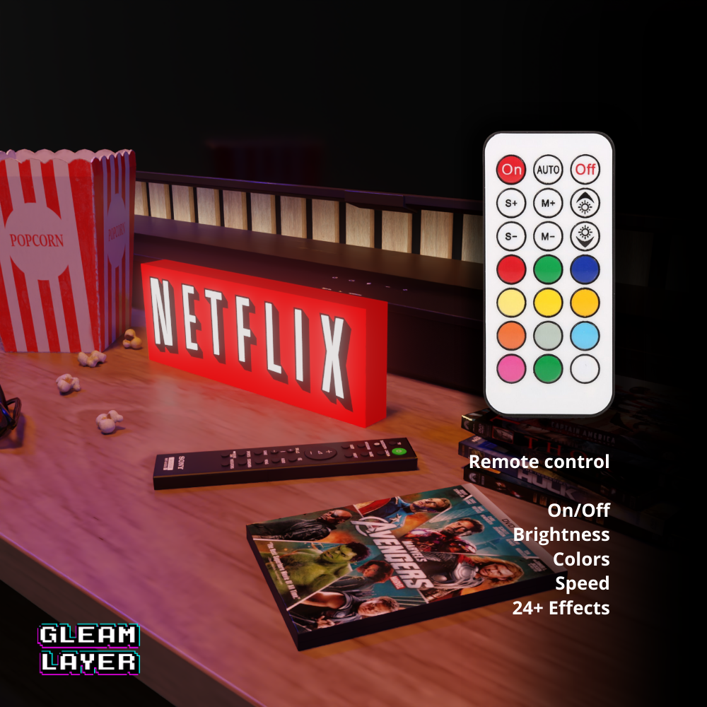 Netflix Stream & Chill LED Decor for Cozy Entertainment Spaces