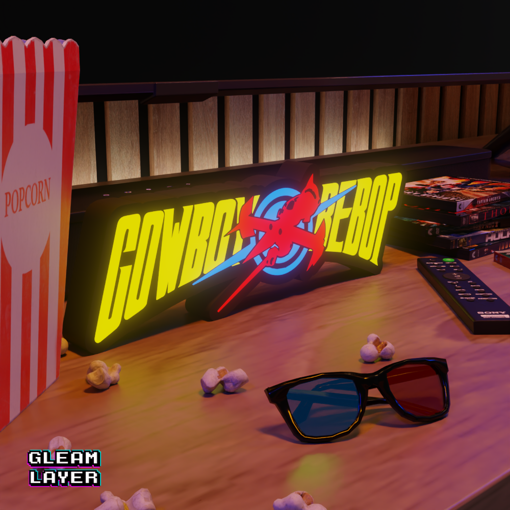 Cowboy Bebop LED Lightbox for Collector & Anime Spaces