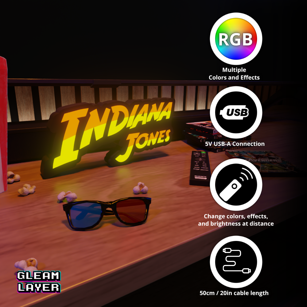 Indiana Jones Archaeology Adventure RGB Atmosphere Display for Entertainment Rooms