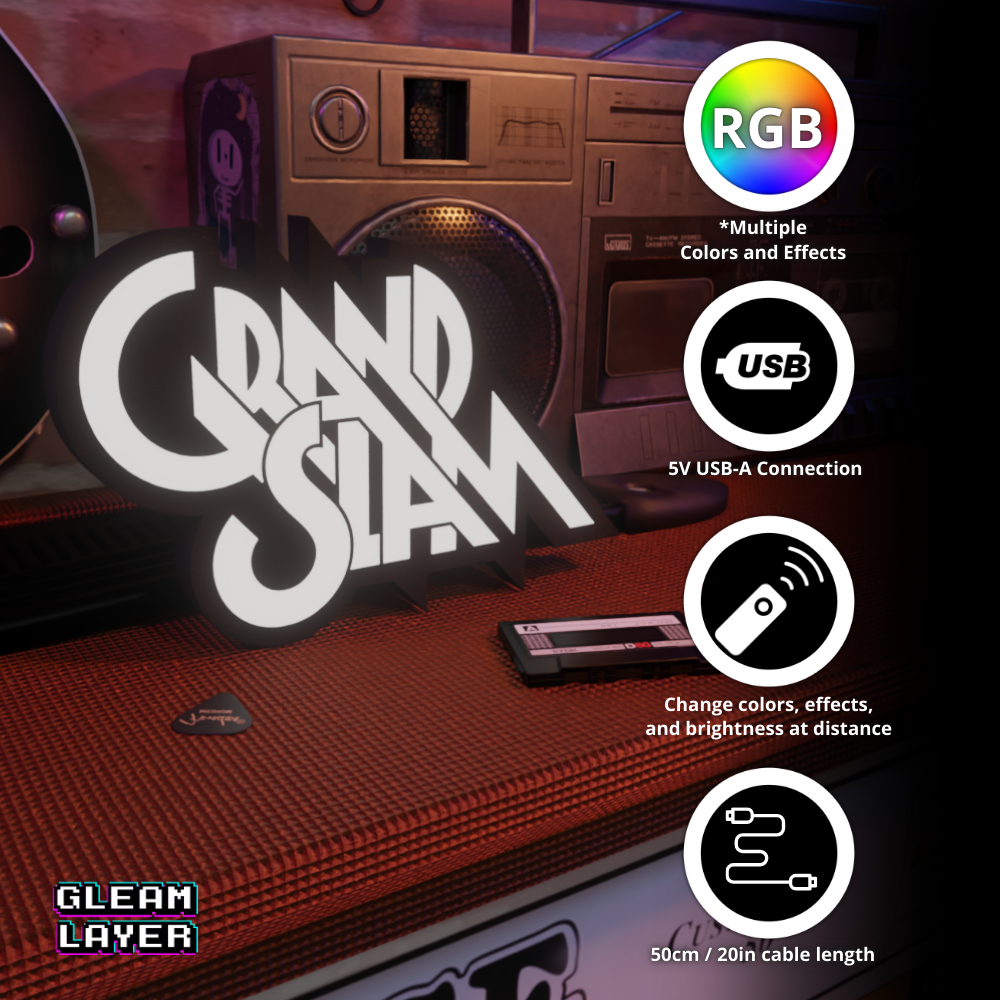 Grand Slam Legendary Rock Band RGB Display for Entertainment Rooms