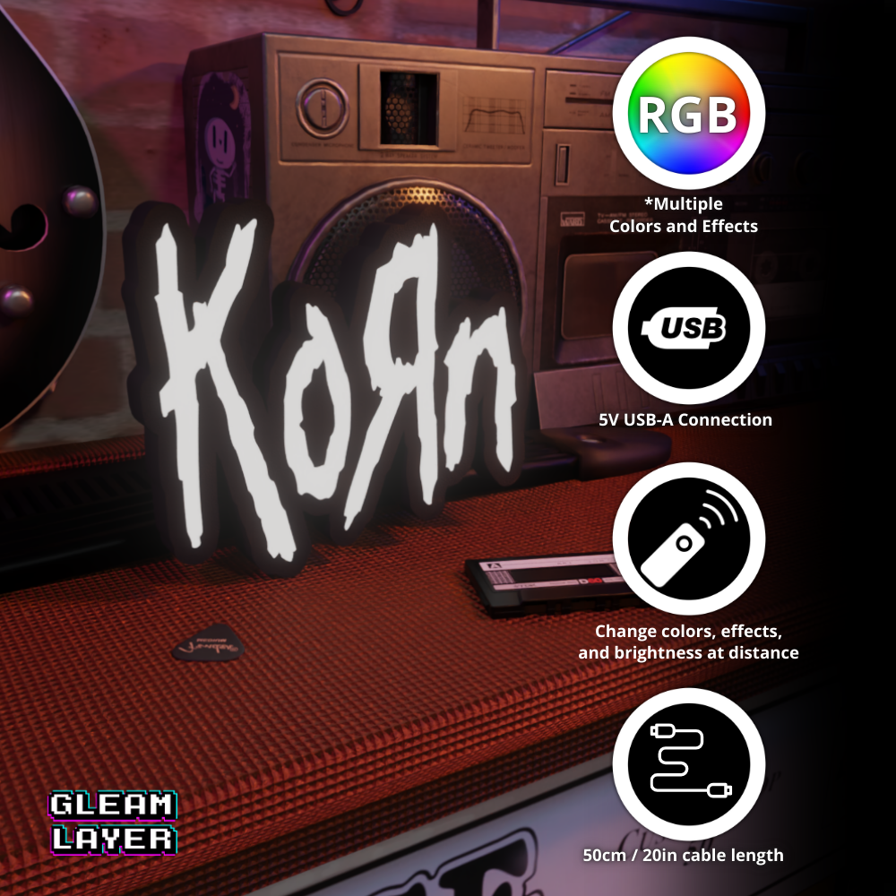 Korn Heavy Nu Metal RGB Display for Entertainment Rooms