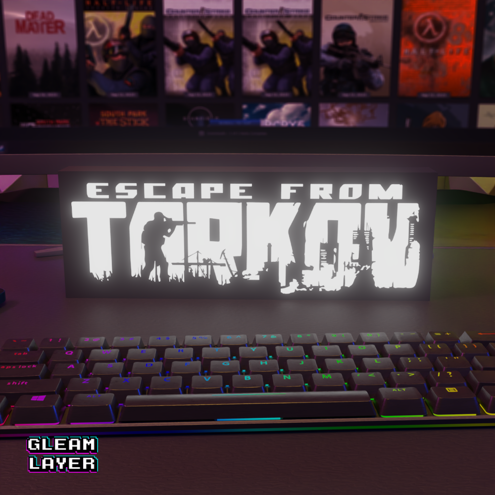 Escape From Tarkov Tactical RGB Glow Decor for Hardcore Gaming Rooms