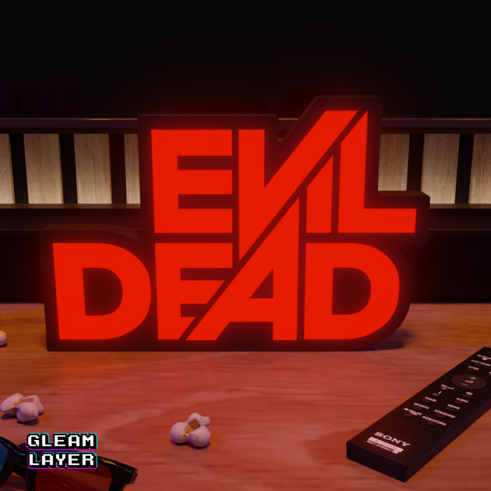 Evil Dead Horror Movie RGB Glow Decor for Cult Horror Rooms