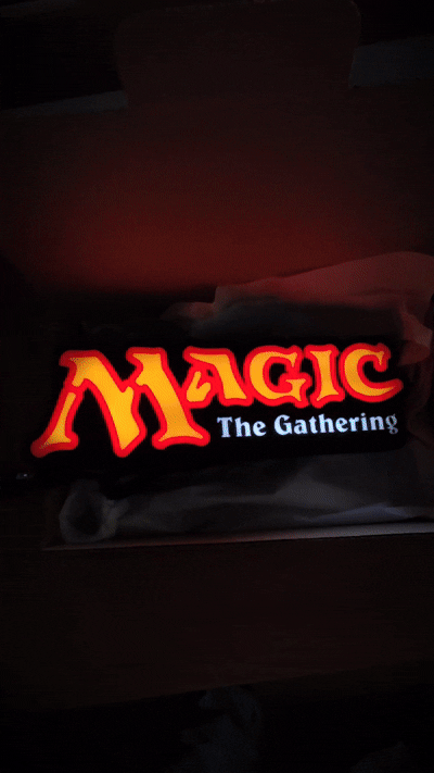 Magic The Gathering LED Neon Sign for TCG