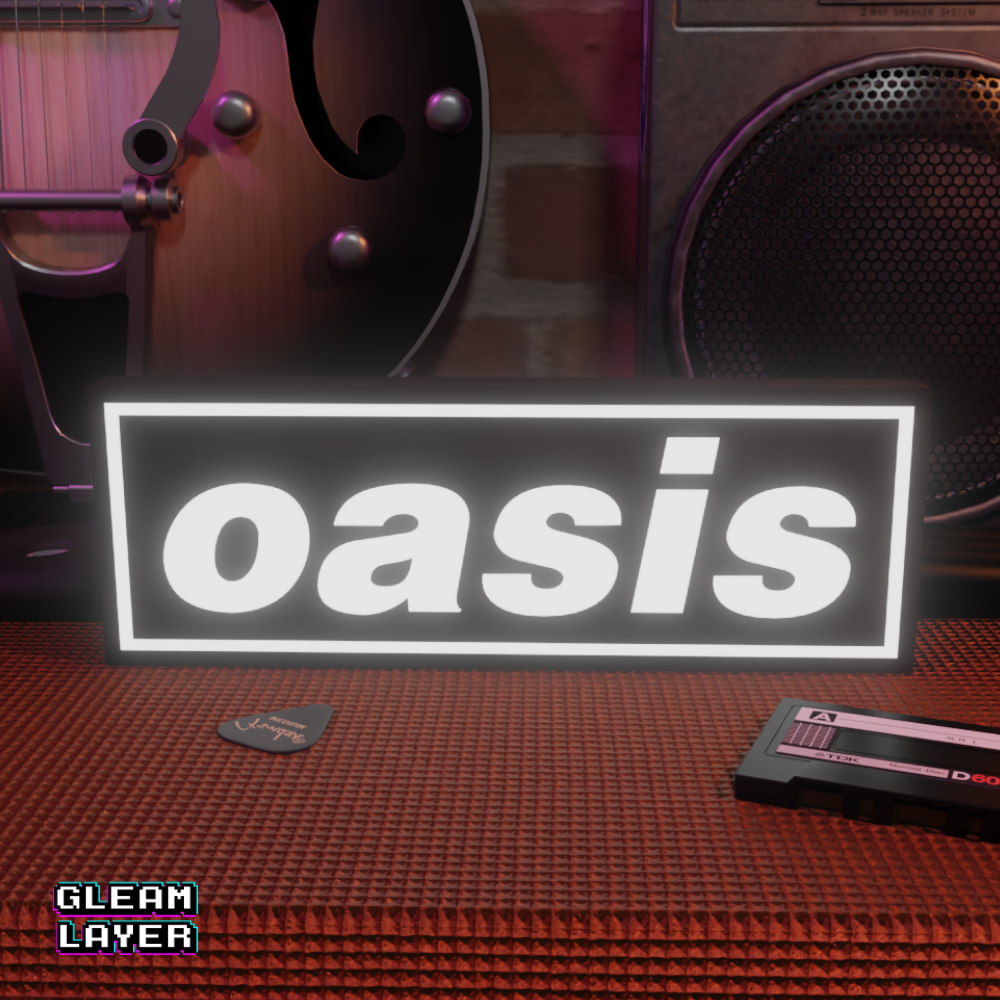 Britpop RGB Glow Sign for 90s Music Room Aesthetic
