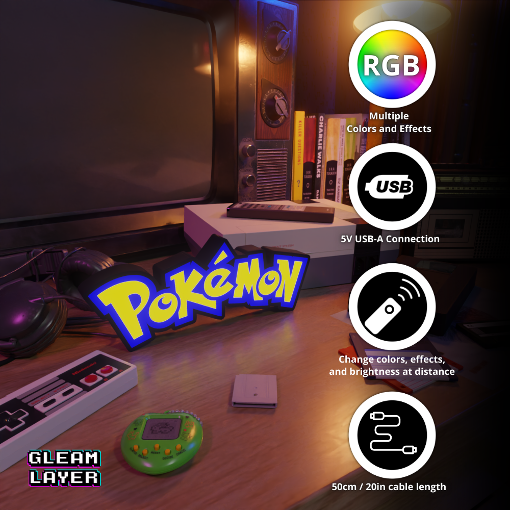Pokémon Adventure Era RGB Atmosphere Display for Entertainment Rooms