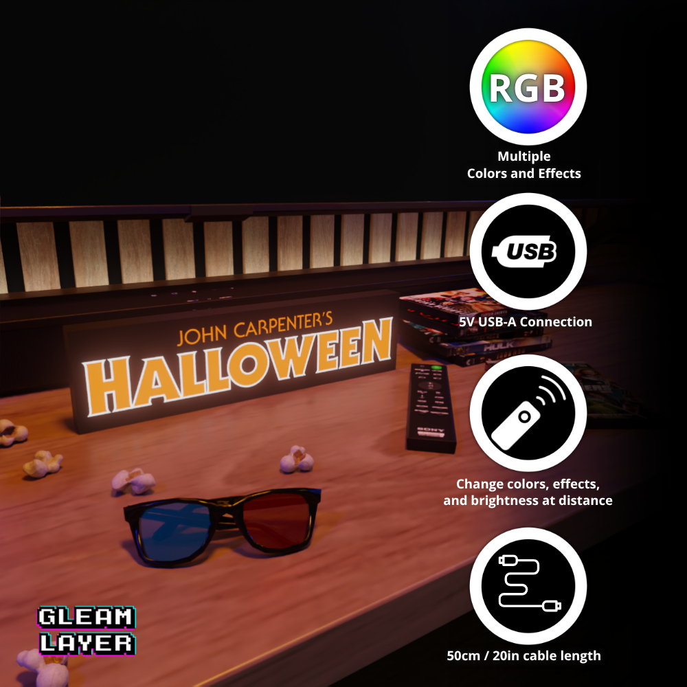 John Carpenter’s Halloween Cult Slasher RGB Atmosphere Display for Entertainment Rooms