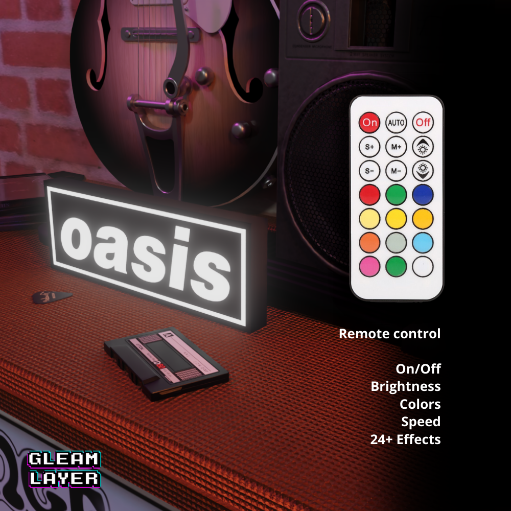 Classic Indie Rock LED Accent for Music Lover Rooms