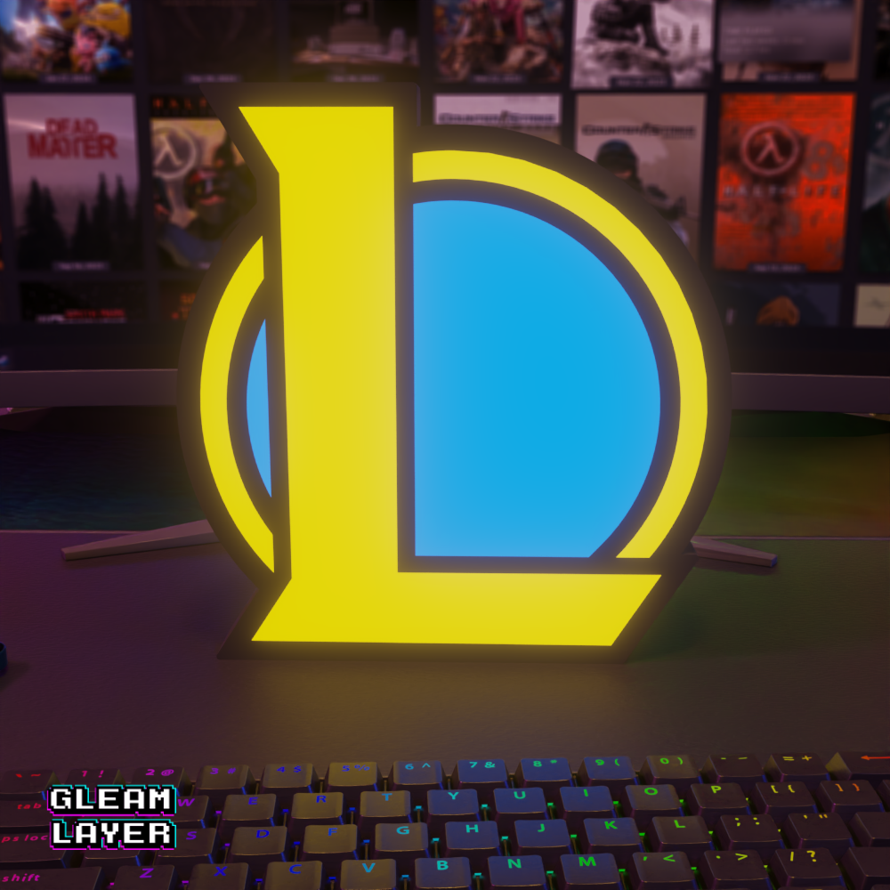 League of Legends RGB Glow Decor for Esports Gaming Rooms