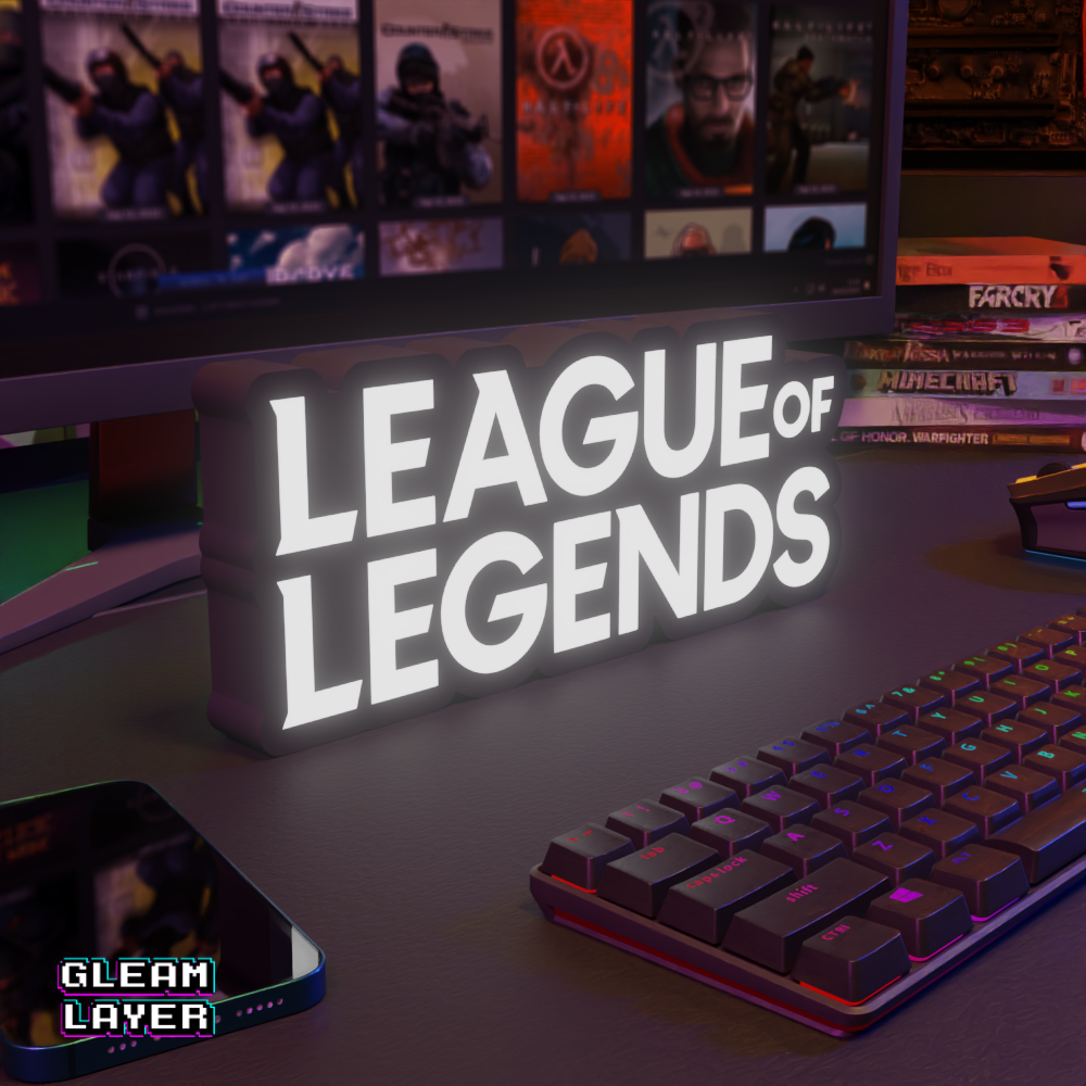 League of Legends LED Lightbox for Collector & Riot Games Spaces