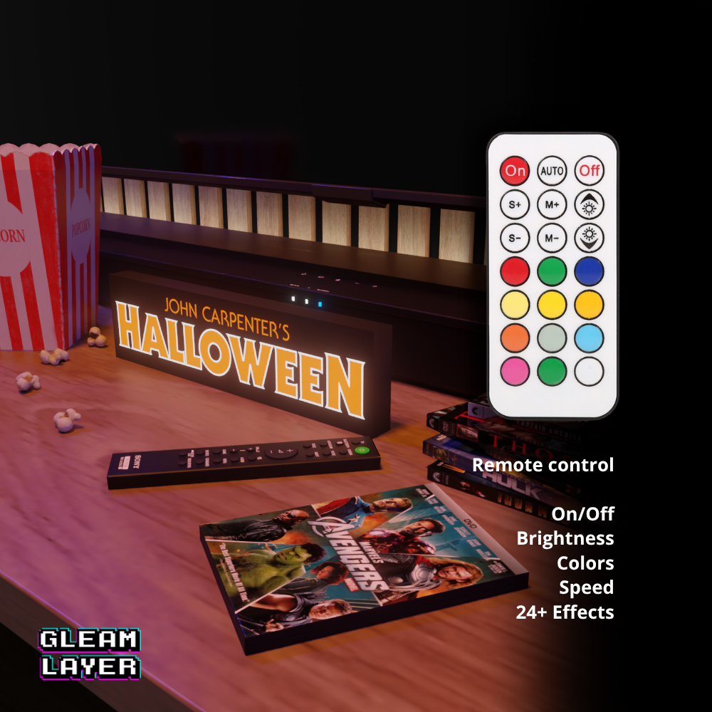 John Carpenter’s Halloween Iconic Horror Film LED Decor for Spooky Chill Spaces