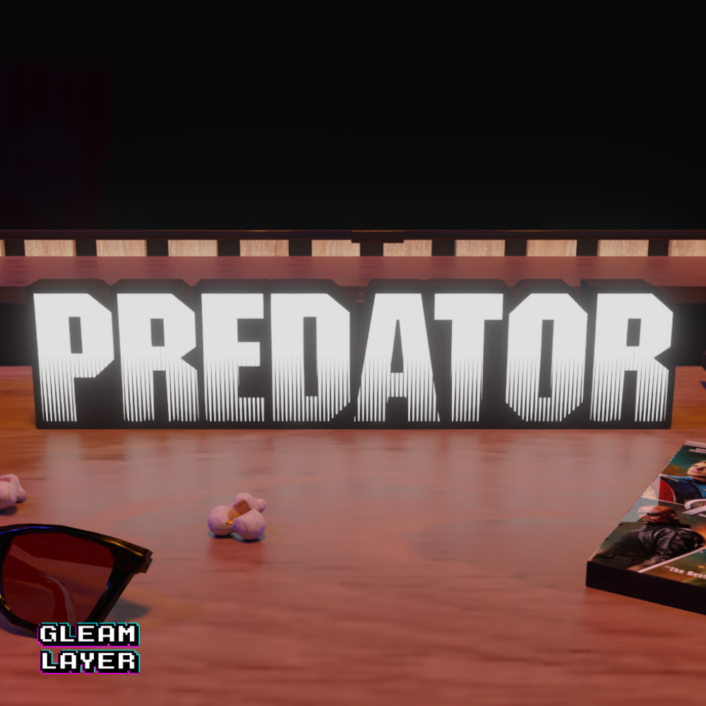 Predator Movie LED Light Sign RGB Neon Wall Decor