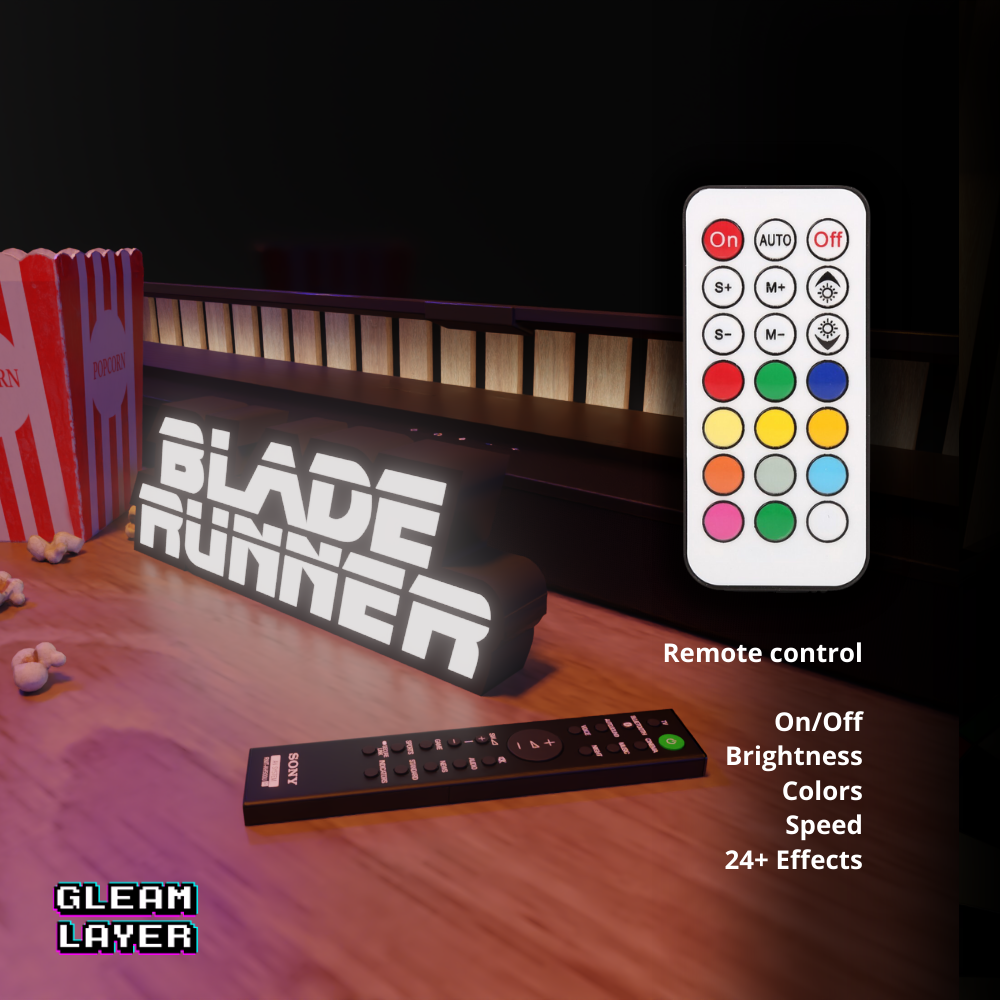 Blade Runner Iconic Sci-Fi Film LED Decor for Cyberpunk Spaces
