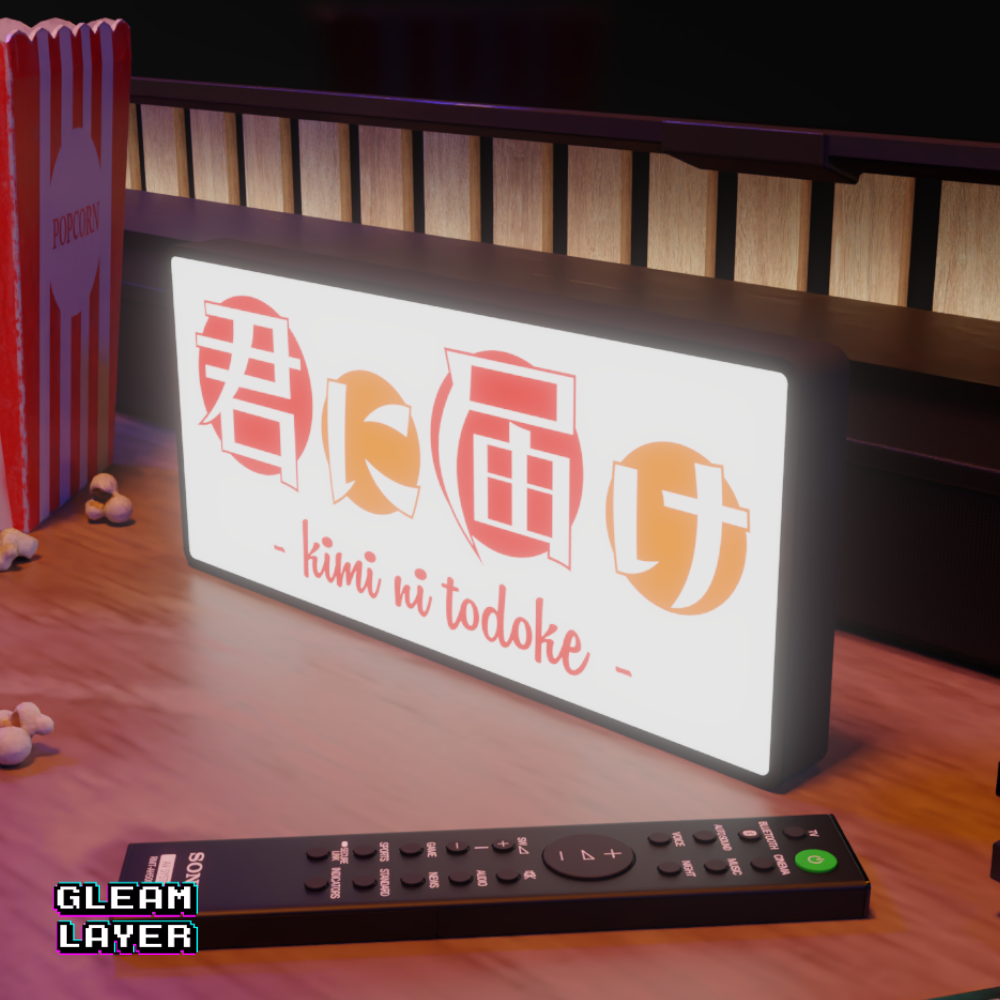 Kimi ni Todoke Soft Romance Neon Style Wall Accent for Cozy Gamer Setups