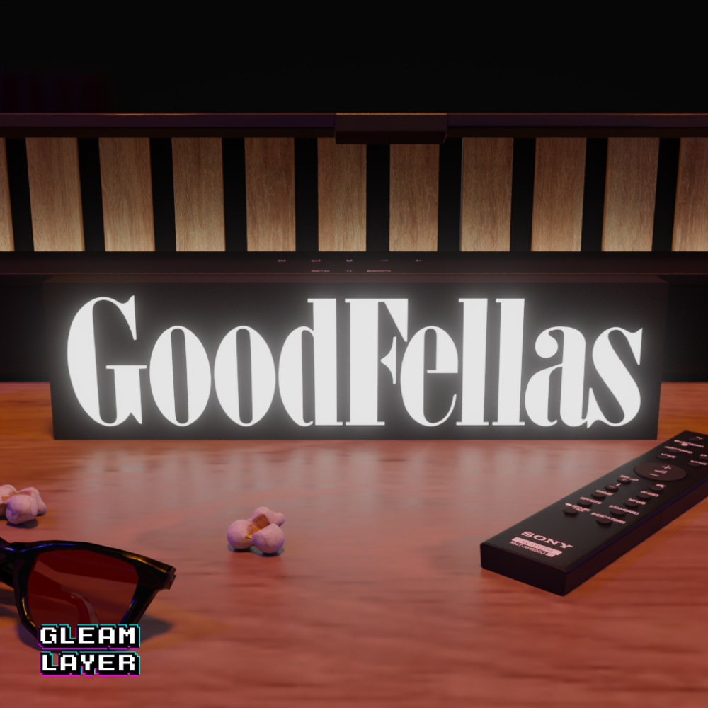 Goodfellas Movie Mafia RGB Glow Decor for Classic Crime Film Rooms