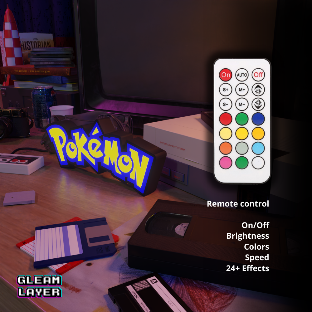 Pokémon Iconic Monster Trainer LED Decor for Chill Spaces