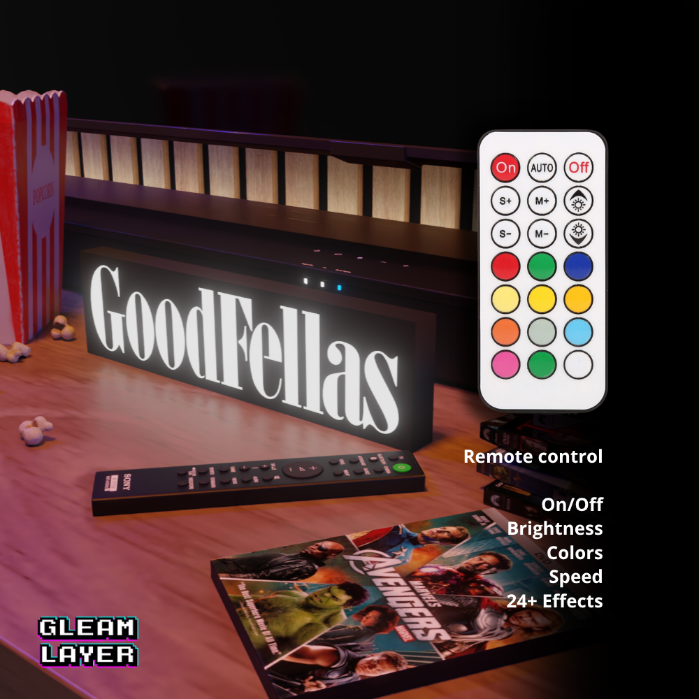 Goodfellas Iconic Mafia Film LED Decor for Stylish Chill Spaces