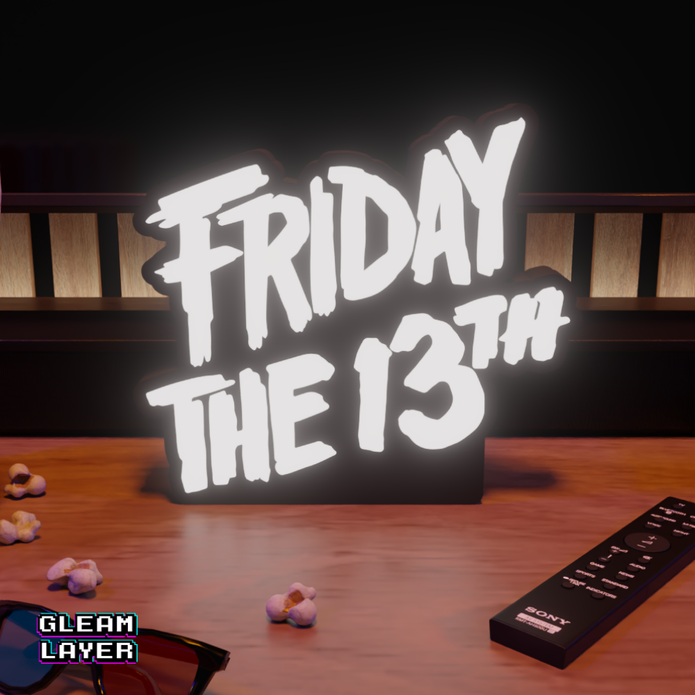 Friday the 13th Movie Horror RGB Glow Decor for Slasher Fan Rooms