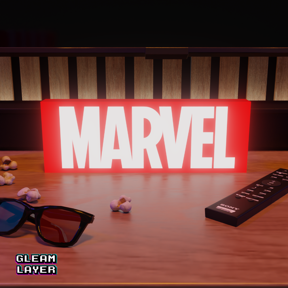 Marvel Superhero RGB Glow Decor for Comic Fan Rooms