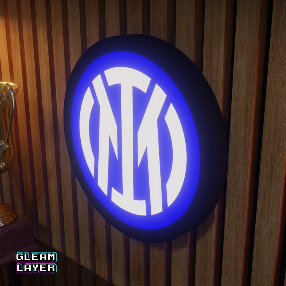 Inter Milan FC LED Logo Light RGB Room Decor