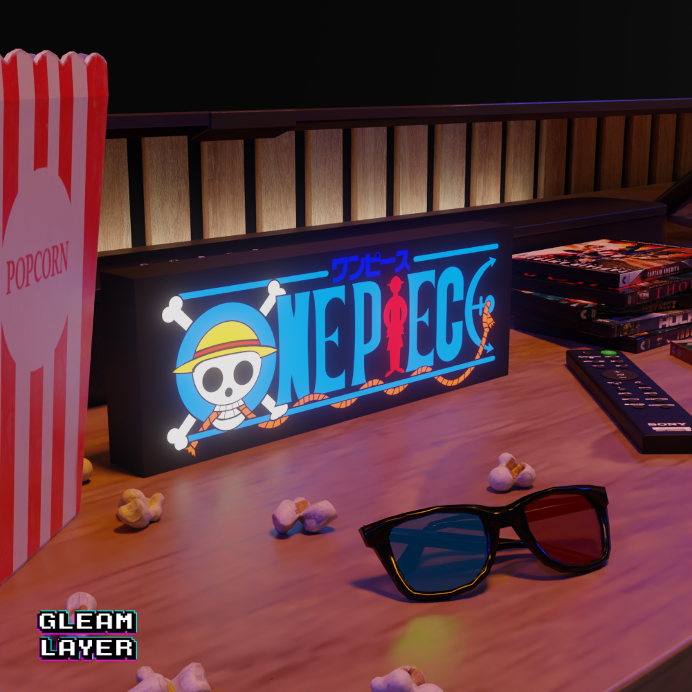 One Piece Straw Hat Crew LED Lightbox for Collector Spaces