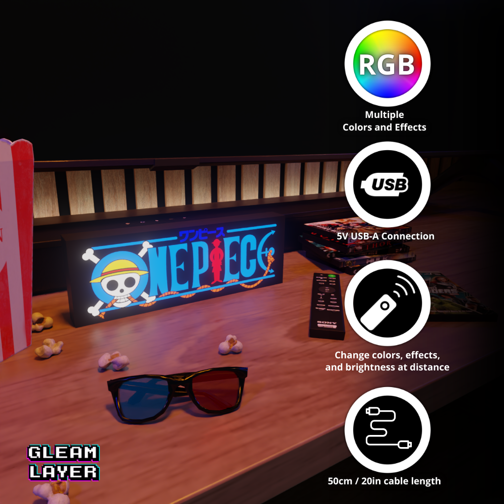 One Piece Pirate Adventure RGB Atmosphere Display for Entertainment Rooms