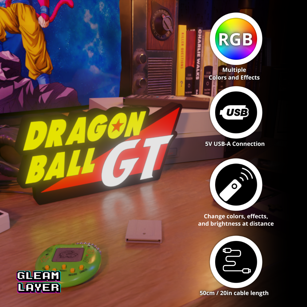 Dragon Ball GT Saiyan Saga RGB Atmosphere Display for Entertainment Rooms