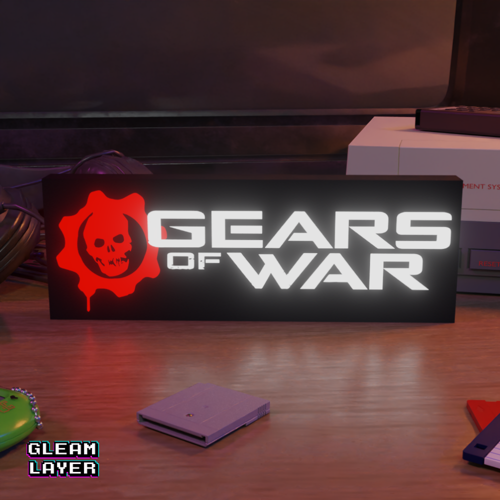 Gears of War RGB Glow Decor for Action Gaming Rooms