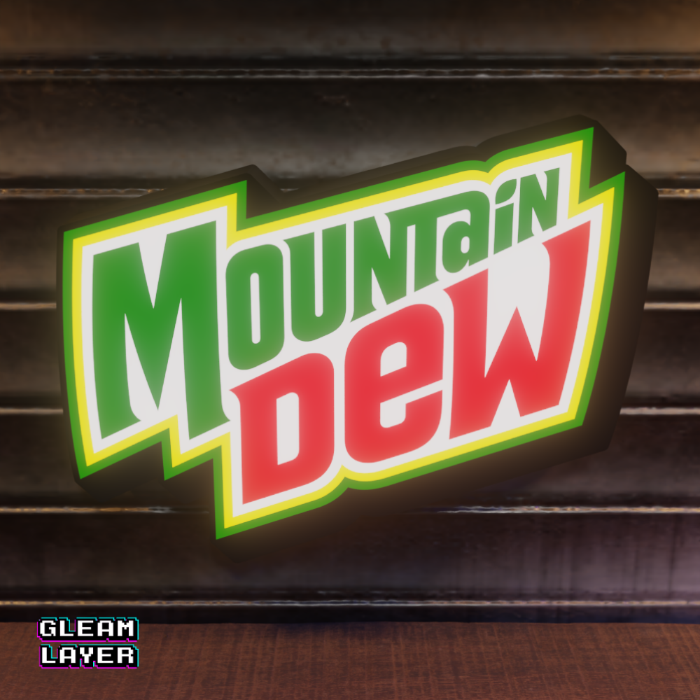 Mountain Dew Neon Burst RGB Display for Gaming Spaces