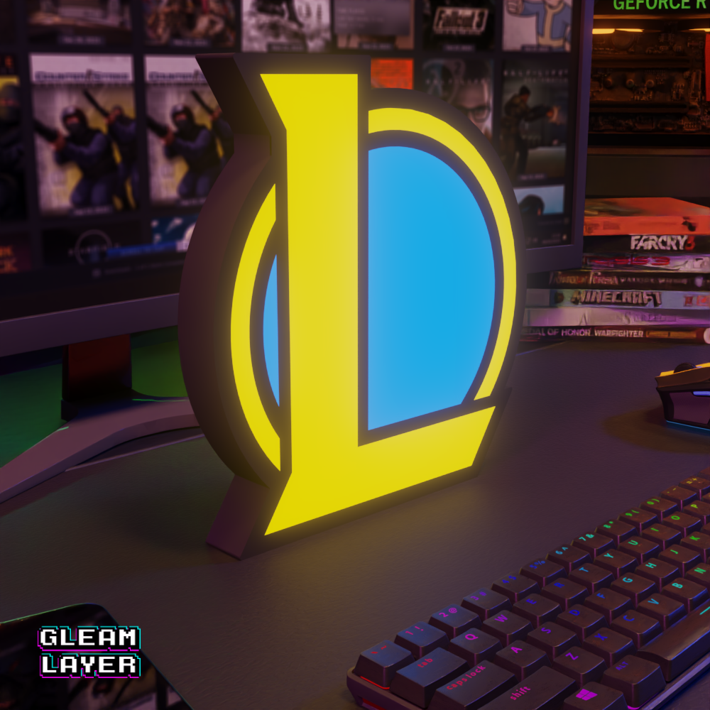 League of Legends LED Lightbox for Collector & Riot Games Spaces