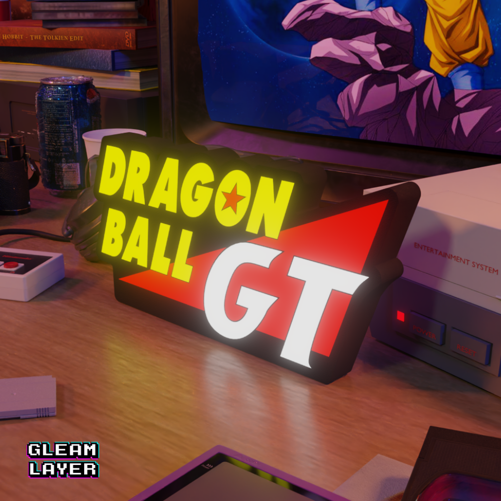 Dragon Ball GT Neon Style Wall Accent for Gaming Setups