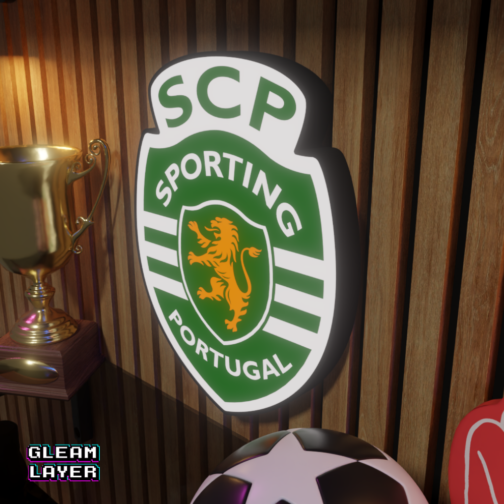 Sporting CP LED Logo Light RGB Fan Room Decor