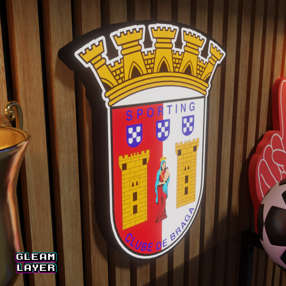Sporting Clube de Braga LED Lightbox RGB Wall Sign