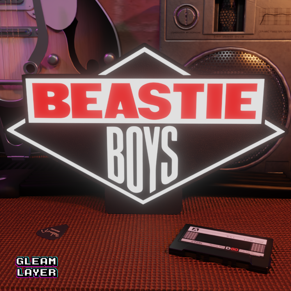 Beastie Boys Hip Hop RGB Glow Sign for Urban Music Rooms