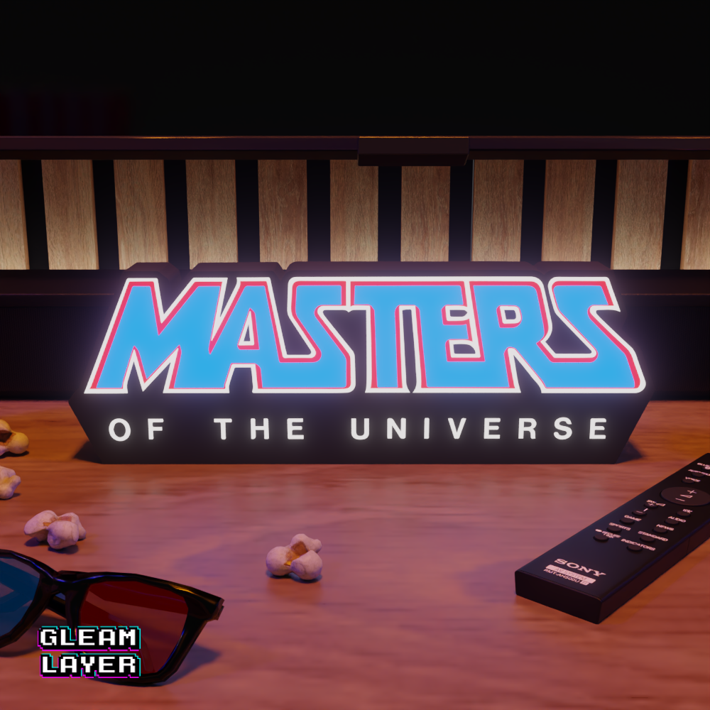 Masters of the Universe He-Man RGB Glow Decor for Retro Cartoon Rooms